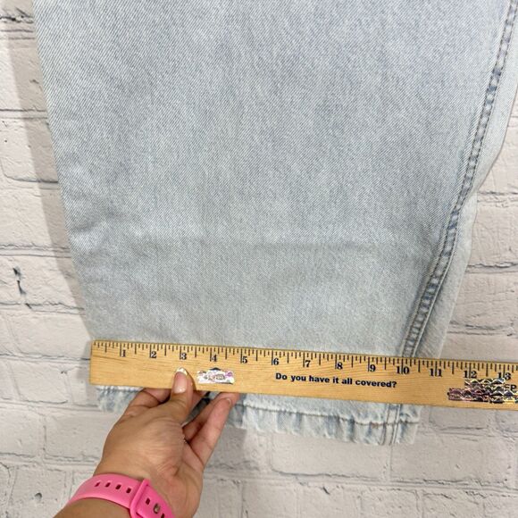 Aeropostale Jeans Women Size 10 R Cargo Light Blue Wide Leg Baggy Loose Skater - Picture 12 of 13